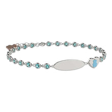 Carica l'immagine nel visualizzatore di Gallery, BRACCIALE PUNTI LUCE AZZURRI BABY
