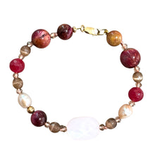 Carica l'immagine nel visualizzatore di Gallery, BRACCIALE AGATA, PERLE E MADREPERLA
