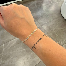 Carica l'immagine nel visualizzatore di Gallery, BRACCIALE GRUMETTE ALTERNATA ORO GIALLO E BIANCO
