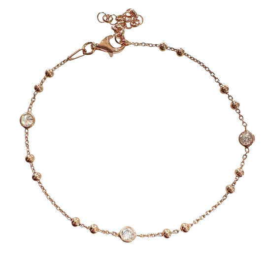 BRACCIALE ZIRCONI E PALLINE