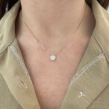Carica l&#39;immagine nel visualizzatore di Gallery, COLLANA PUNTO LUCE MULTIPIETRA ORO GIALLO(3 misure)
