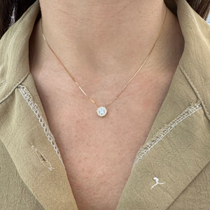 COLLANA PUNTO LUCE MULTIPIETRA ORO GIALLO(3 misure)