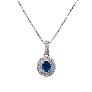 COLLANA PUNTO LUCE BLU