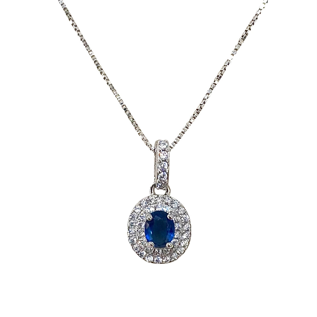 COLLANA PUNTO LUCE BLU