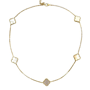 COLLANA 5 FIORI MADREPERLA