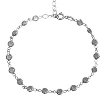 Carica l&#39;immagine nel visualizzatore di Gallery, BRACCIALE CON ZIRCONI BIANCHI
