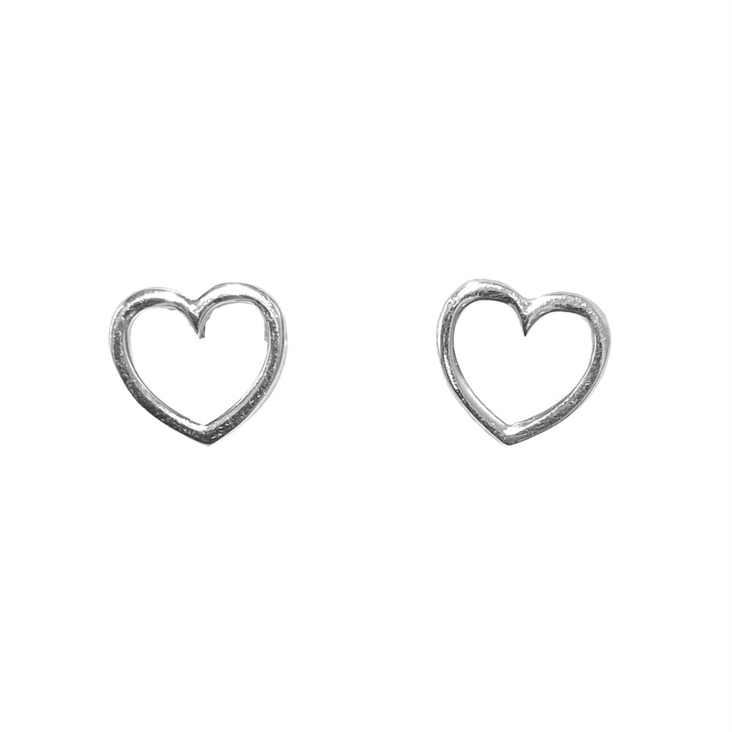 ORECCHINI CUORE IN ORO BIANCO