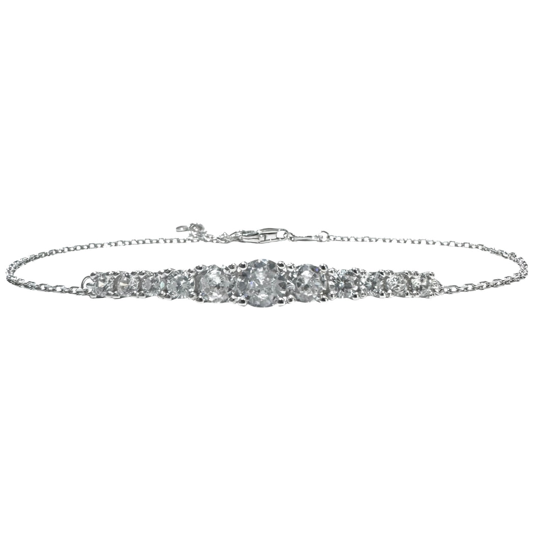 BRACCIALE PIASTRINA BRILLANTE SCALARE
