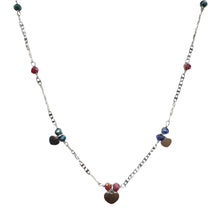 Carica l&#39;immagine nel visualizzatore di Gallery, COLLANA 3 CUORI E CRISTALLI
