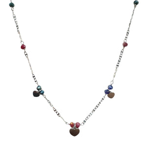 COLLANA 3 CUORI E CRISTALLI