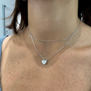 COLLANA DOPPIA CON CUORE LUMINOSO