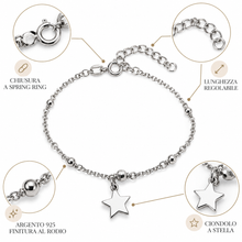 Carica l'immagine nel visualizzatore di Gallery, BRACCIALE STELLA CON TRE SFERE
