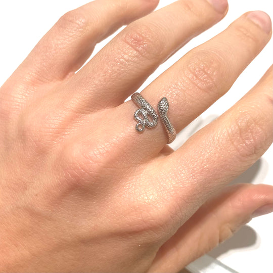 ANELLO SNAKE ARGENTO