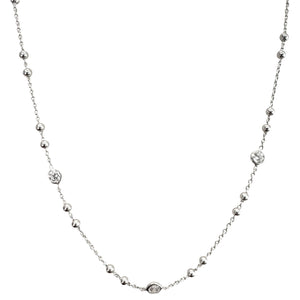 COLLANA GIROCOLLO PUNTI LUCE E PALLINE