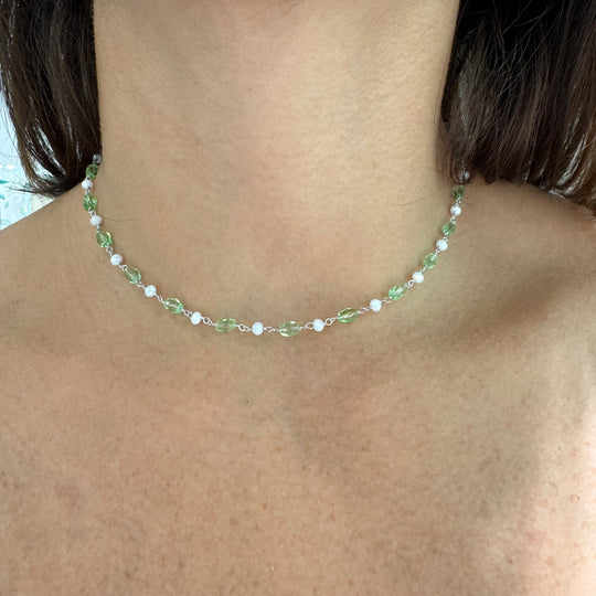 COLLANA CRISTALLI VERDI