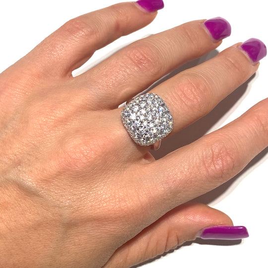 ANELLO QUADRATO PAVE'