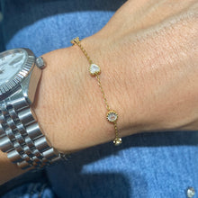 Carica l&#39;immagine nel visualizzatore di Gallery, BRACCIALE PUNTI LUCE DORATO
