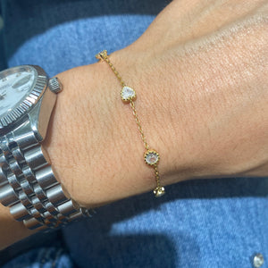 BRACCIALE PUNTI LUCE DORATO