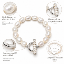Carica l'immagine nel visualizzatore di Gallery, BRACCIALE PERLE T-BAR
