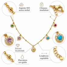 Carica l'immagine nel visualizzatore di Gallery, COLLANA PUNTI LUCE COLORATI
