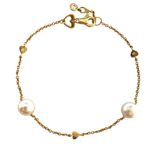 Carica l&#39;immagine nel visualizzatore di Gallery, BRACCIALE PERLE IN ORO GIALLO
