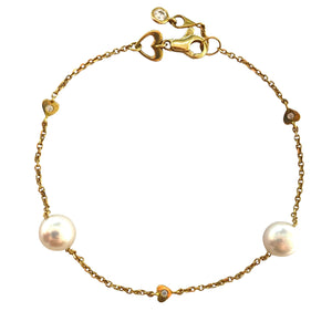BRACCIALE PERLE IN ORO GIALLO