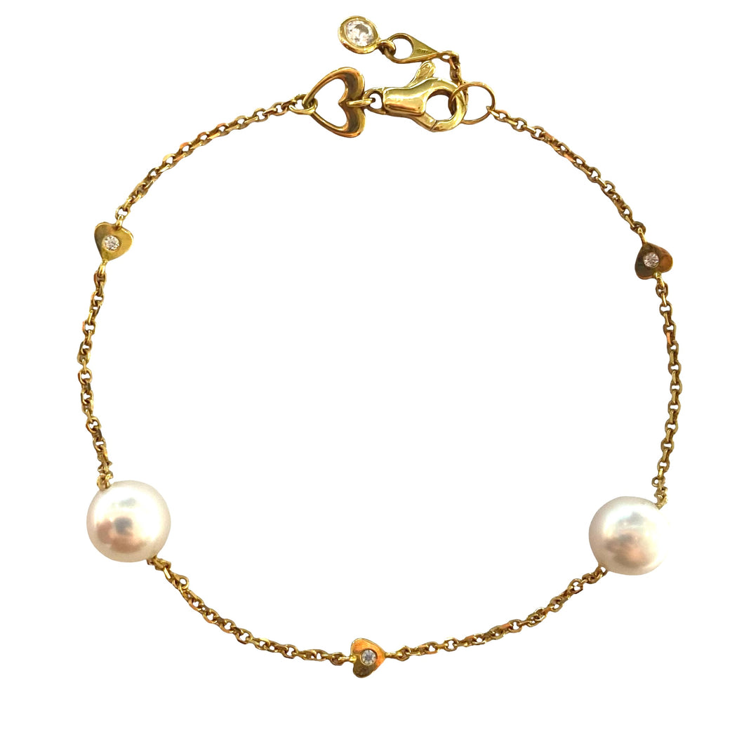 BRACCIALE PERLE IN ORO GIALLO