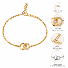 Carica l'immagine nel visualizzatore di Gallery, BRACCIALE CERCHIO ED ESAGONO
