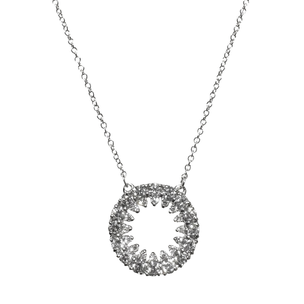 COLLANA CERCHIO CON DIAMANTI