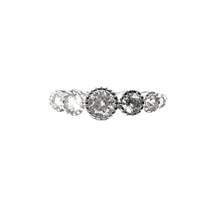 ANELLO CRISTALLI BIANCHI