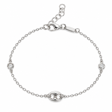 Carica l'immagine nel visualizzatore di Gallery, BRACCIALE MAGLIA MARINARA BRILLANTE
