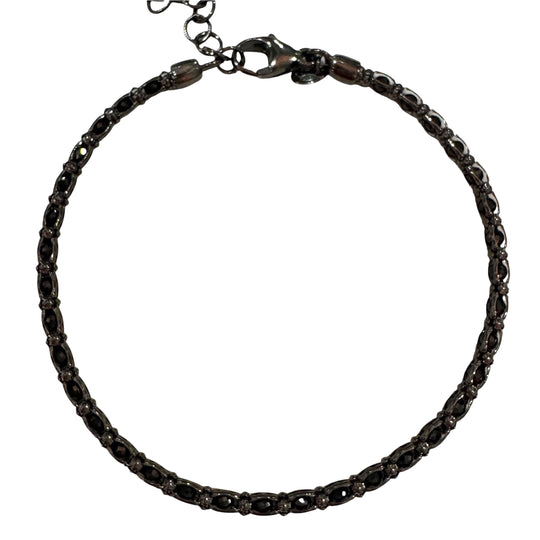 BRACCIALE CRISTALLI LUMINOSI BRUNITO