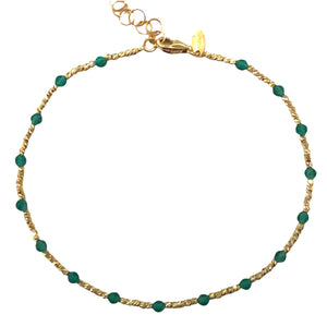 BRACCIALE PALLINO CON SMERALDI