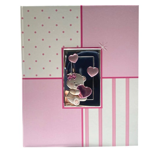 ALBUM ORSETTO CON CUORI ROSA