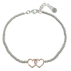 BRACCIALE DOPPIO CUORE