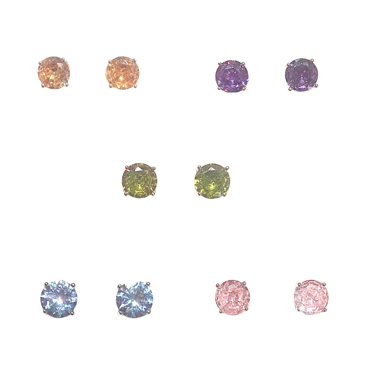 Orecchini Punto luce in oro rosa con zircone 4.00 mm | - La tua g Orecchini Punto luce in oro rosa con zircone 4.00 mm | - La tua g