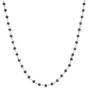 COLLANA SPINELLI NERI IN ORO