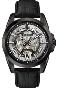 BULOVA SUTTON SCHELETRON AUTOMATIC BLACK