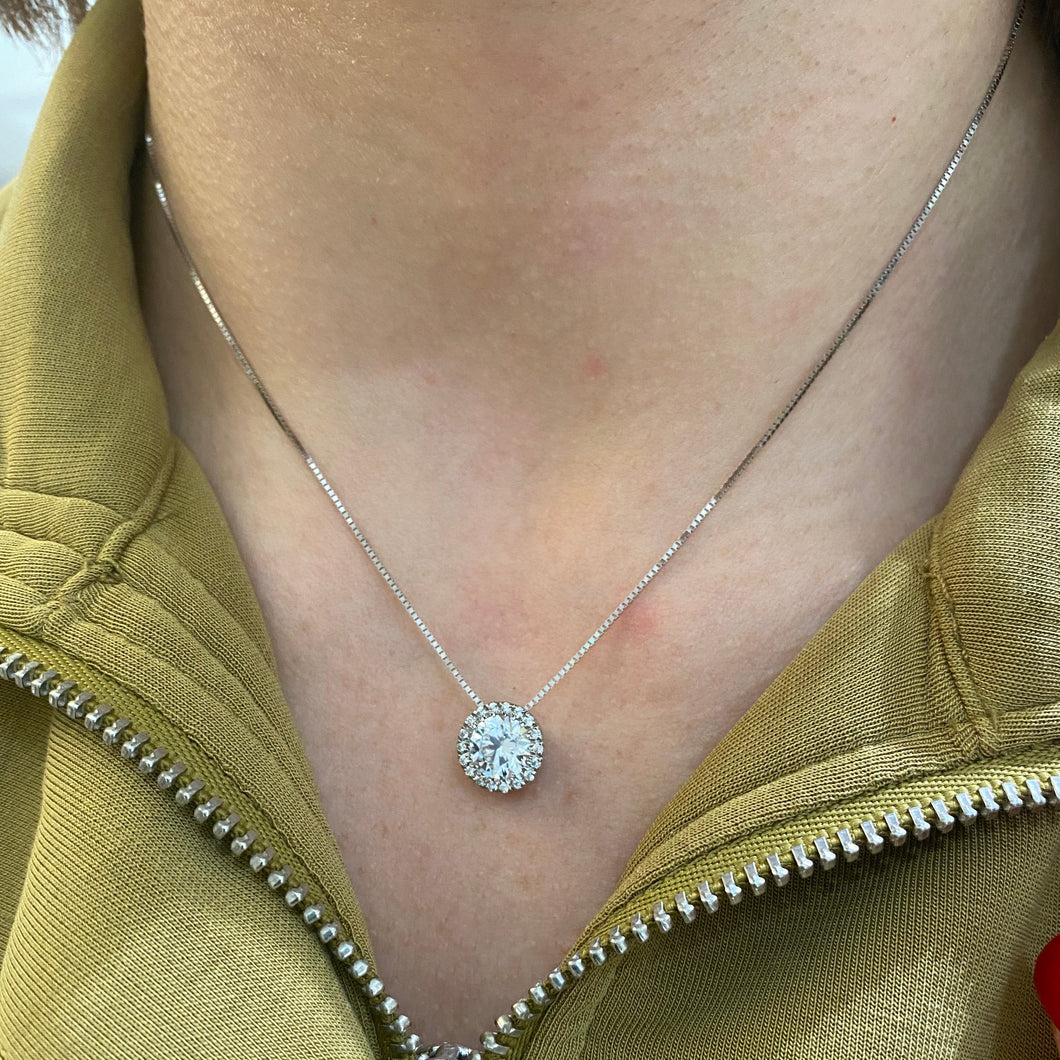 COLLANA PUNTO LUCE MULTIPIETRA TONDO