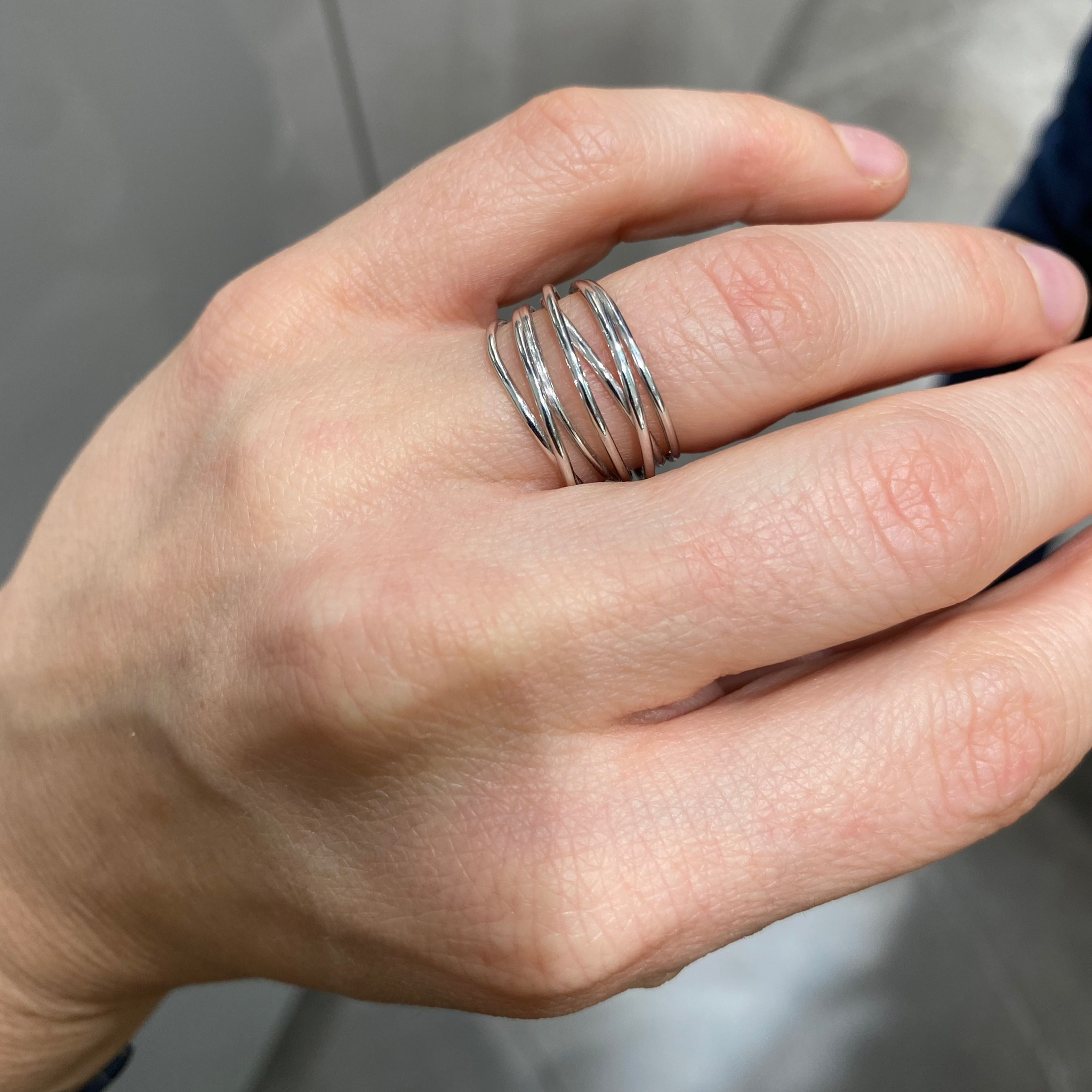 Anello fili intrecciati clearance