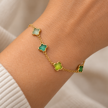Carica l'immagine nel visualizzatore di Gallery, BRACCIALE SFUMATURE DI VERDE
