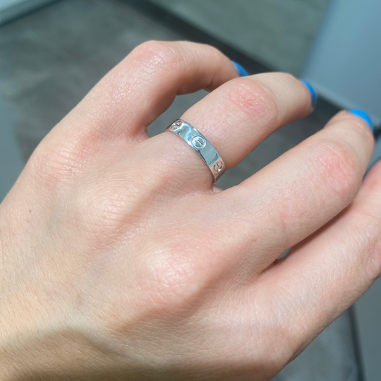 FEDINA PIATTA ORO BIANCO