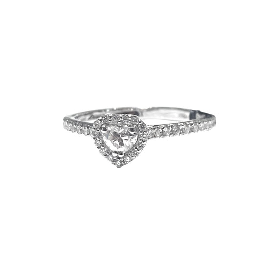 ANELLO CUORE IN DIAMANTI