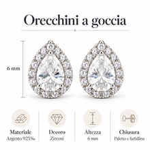 Carica l'immagine nel visualizzatore di Gallery, ORECCHINI PUNTO LUCE GOCCIA
