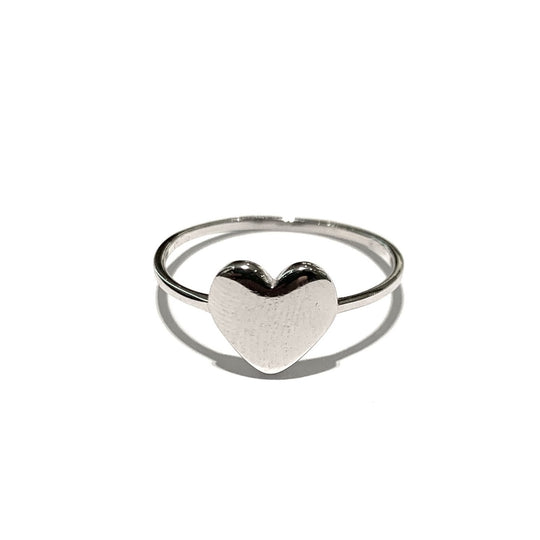 ANELLO CUORE IN ORO BIANCO