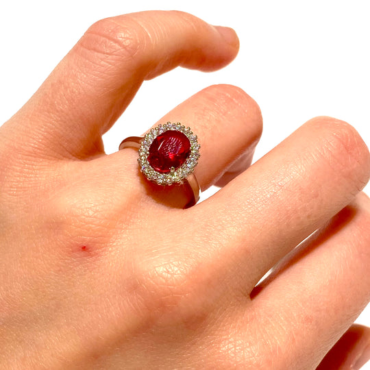 ANELLO KATE ROSSO GRANDE