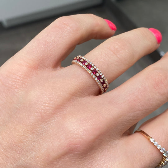 VERETTA RUBINI E DIAMANTI