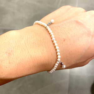 BRACCIALE PERLE E DIAMANTI