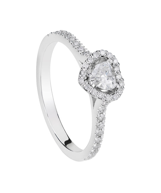 ANELLO CUORE IN DIAMANTI