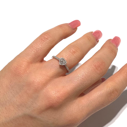 ANELLO CUORE IN DIAMANTI